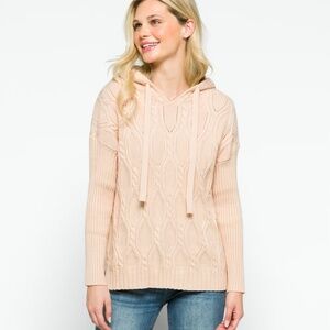 Jaziah Cable Hooded Sweater